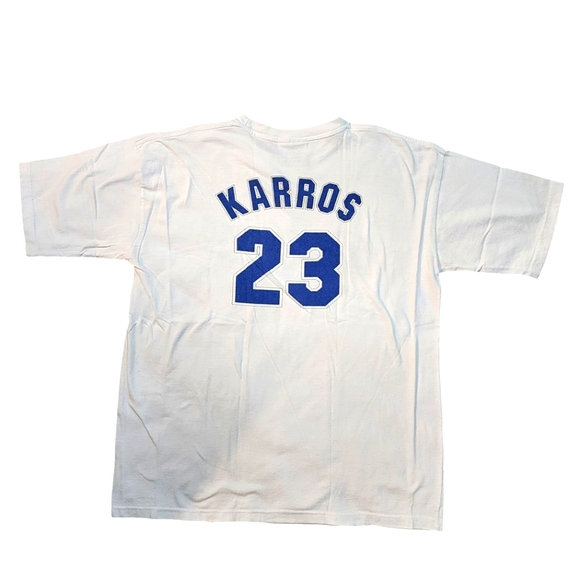 DODGERS #23 KARROS Kragen Auto Parts Mens Tshirt LOGOS UNLTD Sz. OSFM XL - Picture 2 of 6
